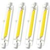 Homesally Lampadine LED 118mm Lampadina LED Dimmerabile, LED R7S 118mm 30W Equivalente a Una Lampadina Alogena da 118mm 300W, Senza Sfarfallio, 3000LM, CA 220-240V,Cool White 4pcs,118mm 20W