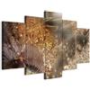 murando - Quadri Moderni per Soggiorno Grandi, Rugiada, 200x100 cm | Chiodi Inclusi, 5 Pezzi, Quadro Moderno, Canvas con Struttura, Componibili, Resistenti Allo Sbiadimento, Produzione Europea
