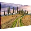 Wallazz Quadri Moderni Soggiorno Paesaggio di campagna, Fiori - 100% Made in Italy - Stampa su Tela - Quadro Camera da Letto - Qualità Artigianale - 70x140cm
