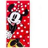Disney Store Official telo mare in morbido cotone di Minni, ad asciugatura rapida, per piscina e spiaggia, per bambini, H150 x W74cm