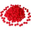 Sumind 250 Pompon Rossi di Natale per Decorazioni 12 mm | Mini Pon Pon Rossi di Natale, 12 mm, Perfetti per Decorazioni Natalizie, Artigianato e Fai da Te