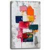 Printerland Quadro Moderno Verticale Soggiorno Astratto Industrial Quadri moderni Astratti da Parete Stampa su tela Canvas Decorazione Murale muro Arredo Camera da letto Cucina (13, 40x70 cm, Canvas intelaiato)