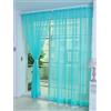 Generic Tende in tulle a tinta unita, per soggiorno, camera da letto, moderne, 2 x 1 m, trasparente, multicolore, tende trasparenti per la decorazione della casa (blu pavone)
