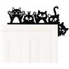youfengamz Metallo Decorazione Telaio Porta di Gatto Nero,30x15cm Decorazioni Creative per i Telai Delle Porte,Decorazione Angolare per Ingresso,Soggiorno,Bagno,Ufficio e Camera da Letto,Regali