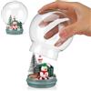 JOINPAYA Kit Fai da Solo Globo di Neve in Vetro 100mm, Decorazione Casa