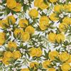 SaRani Tessuto Loneta di Cotone Fantasia Limoni Floreale, Stoffa Stampata per Arredo Casa Tovaglie Cuscini Tendaggi H 280 CM (Limoni sul Bianco, Taglio 260x280 cm)