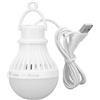 F&Y Lampadina da campeggio a LED ricaricabile tramite USB portatile con gancio per appendere, luce per tenda da esterno per emergenza, escursionismo, pesca e caccia