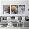 QPLGTU Set di tele di arte islamica, pittura su marmo, arte murale araba, decorazione per soggiorno e camera da letto, senza cornice (stile 14, 3x20x30cm)