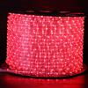XUNATA 3 Metri Striscia LED Rotonda Flessibile, AC 220 V Luce Corda Rosso, Nastro Trasparente Impermeabile IP65, illuminazione a 360 ° per Decorazioni Esterne