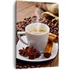 ARTTOR Moderno Quadro su Tela 50x70 cm Verticale Cucina - 2152 | Caffè Cioccolato Colazione Quadro Decorativo Piccolo Soggiorno Camera da Letto Decorazione da Parete Arte da Parete ARTTOR