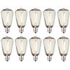 Generico Lampadina LED ST38 in plastica, lampadine a filamento LED infrangibili E12 1W Lampadine di Ricambio per Esterni con Ghirlanda Stradale Impermeabile