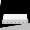 TEKHOME Faretto LED da Incasso Rettangolare 11W, 6 Spot, CRI ≥90, Fascio 24°, Alluminio Bianco, Faretti da Incasso per Cartongesso e Controsoffitto, 3000K/4000K/6500K, 1 Pezzo, XTD-6-B