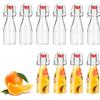 DUBUOZA 10 Bottiglie di vetro,150 ml Bottigliette di Vetro Piccole,Per la conservazione di birra, olio d'oliva, aceto, succhi di frutta, sciroppi