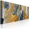 CheQuadro! Quadro grande per soggiorno, astratto orizzontale su tela Trame di Colori intelaiato pronto da appendere absh38-190x90 cm