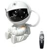 Veruydita Proiettore cielo stellato astronauta con telecomando, luce notturna galassia LED 8 modalità nebulosa, rotazione a 360°, lampada da notte per camera da letto dei bambini