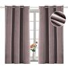 YSTELLAA Tenda 100% Oscurante Da Interno 2 Pezzi, 117×137cm, Tenda Velluto Fonoassorbenti, Tende Termiche Isolanti Per Interni, Con Anelli, Moderne, Per Camera Da Letto, Rosa