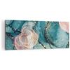 ARTTOR Quadri Moderni su Tela 120x50 cm Stampe da Parete Astratto - 4817 | Liquido D'oro Rosa Quadro Decorativo Grande 1 pezzo Soggiorno Camera da Letto Arte da Parete Decorazione da Parete ARTTOR