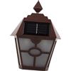 DOITOOL Lampada da Parete Solare Retro Esagonale LED per Giardino | Abs, Montaggio a Parete, Wireless a Risparmio Energetico, per Recinto e Esterno