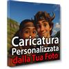 ConKrea - Caricatura dalla Tua Foto Personalizzata | 50x50cm | Stile Cartone Animato | Quadro su Tela Canvas con Cornice Nera | Idea Regalo Divertente per Famiglie e Coppie