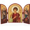 NKlaus San Pantaleone Trittico icona in legno 25x16cm cristiano 11319 | cristiano; triptico; pantaleone; peso: 200 g; 25 x 16 cm; 25 x 16 x 0,65 cm