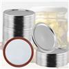 EASYKEENECOM Coperchi per barattoli a vite, 86 mm di larghezza, coperchio in lamiera stagnata Mason Jar canning Jar set per vasetti in vetro per conserve