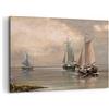 ARTTOR Stampe da Parete Moderne 100x70 cm Quadro su Tela Paesaggi Marino - 3514 | Mare Barca Pescatore Quadro Decorativo Grande 1 pezzo Soggiorno Camera da Letto Arte da Parete Decorazione da Parete ARTTOR