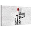 murando - Quadro Moderno Soggiorno, Strada Graffiti Muro in Mattoni 90x30cm | Chiodi Inclusi, 1 Pezzo, Stampa su Tela, Murale Arte, Resistenti Allo Sbiadimento, Produzione Europea