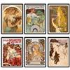 Milk And Coffee Lab MilkAndCoffeeLab® - Poster Set da 6 in vari formati. Stampe artistiche. Decorazioni da parete per soggiorno, camera da letto, ufficio e negozio. Senza cornice. (Alphonse Mucha, A3 cm 29,7x42)