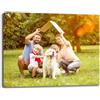 Printerland Quadro Moderno PERSONALIZZATO CON TUA FOTO orizzontale personalizzata quadri Stampa su Tela Canvas in HD con fotografia famiglia (20x30, Centimetri)