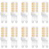 Caldarax Lampadine G9 LED Luce Calda, 5W Equivalente 33W 50W Lampada Alogena, 51 SMD LEDs, 450LM 2700K AC230V, Lampade G9, Angolo a Fascio 360 °, per Illuminazione Lnterna, Non Dimmerabile, 10 Pezzi