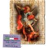 F.LLI BONELLA FRATELLI BONELLA - Quadro San Michele Sagomato Vintage - Legno di Pioppo Spessore 8mm - Quadro Religioso per Camera Da Letto, 10.7 x 13.3 cm - Made in Italy