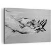 ARTTOR Quadro su Tela 120x80 cm Stampe da Parete Bianco e Nero Persone 4566 | Manualmente Scritto Mani Quadro Decorativo XXL 1 pezzo Soggiorno Camera da Letto Arte da Parete Decorazione da Parete ARTTOR