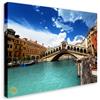 Wallazz Quadri Moderni Soggiorno Venezia, Verona, Adige, Arena, Romeo Giulietta, Apini - 100% Made in Italy - Stampa HD su Tela Canvas - Quadro Camera da Letto - Qualità Artigianale - 50x100cm