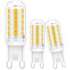 Bigzom LED G9 Luce Calda 2700K Dimmerabile, Lampadina LED 3W Equivalente 40W-50W Alogena, 480 Lumen, Senza Sfarfallio, Lampadina Piccola a Risparmio Energetico, AC220-240V, Confezione da 3