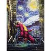 KUSTOM ART Poster Decorativo da Parete Serie Film Celebri su Notte Stellata di Van Gogh Stampa Artistica su Cartoncino 40x30cm Senza Cornice