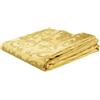 SaRani Tessuto Raso Damascato Ghirigori Floreale Rasatello Lucido per Tappezzeria e Tendaggi Altezza 280cm (Oro, 2,60 metri pretagliati)