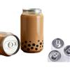 Glowdora Lattine Di Plastica Vuote Da 250/300/330/500 Ml Con Coperchio, Contenitori Per Succhi E Frullati Per Animali Domestici, Diametro 55 Mm Per Sigillatrice, Bottiglie Boba Commerciali 330ml/4.5in(300sets)