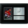 HWC Trading Lewis Hamilton Ferrari Regali Stampati Autografo Firmato Immagine Per F1 Formula 1 Corse Tifosi - A4 Incorniciato