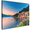 MuchoWow© Quadro Su Tela Grandi Dimensioni Quadri Moderni Soggiorno Stampa | 70x50 cm - Di Foto Decorazione Camera Letto Da Parete Con Cornice Dipinti Cucina AstrattiLago - Mare - Costa
