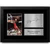 HWC Trading Michael Jordan A4 Incorniciato Firmato Regalo Visualizzazione Delle Foto Print Immagine Autografo Stampato Per Chicago Bulls Appassionati Di Basket