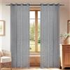 YSTELLAA Tende Per Interni In Voile 2 Pezzi, 140x225cm, Grigio Chiaro | Tende Pizzo Macrame Eleganti, Curtains Con Occhielli Bianche Per Soggiorno E Camera Da Letto Moderne Luminoso