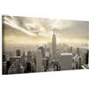B&D XXL - Quadro 120x40 cm 1 Pezzo - Stampa su Tela Strutturata XXL Grande - Quadri Moderni Soggiorno Grandi - Stampe da Parete Murale Arte Moderno Pittura - New York NY Cittá d-B-0081-b-b