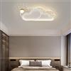 SANGPAO Lampadari da Soggiorno Moderni per Decorazioni domestiche da 60W Lampada da soffitto dimmerabile a LED per Montaggio a Incasso con proiezione Stella Stellata Bianca Lampada a Nuvola Bassa per