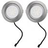 Hohota Faretti da incasso a LED AC/DC 12V 2W (prese EL o SM) Illuminazione for cappe(6000K,SM Black)