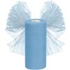 FARYODI Rotolo di tessuto di tulle, 30 cm x 92,5 m, decorazione per matrimoni, tulle, tessuto organza, per fai da te, artigianato, archi, decorazioni per feste, azzurro