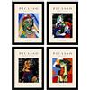 Nacnic Set di 4 illustrazioni di Picasso. Collezione di Dolore. Illustrazioni colorate in stile Galleria d'arte. Decorazione d'interni. A4 senza cornice.