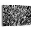 ARTTOR Quadro su Tela 120x80 cm Stampe da Parete Architettura Bianco e Nero 4453 | Grattacieli CON Montagne Quadro Decorativo XXL 1 pezzo Soggiorno Camera da Letto Arte da Parete Decorazione da Parete ARTTOR