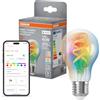 OSRAM Lampada LED SMART+ A40 RGBW lampadina E27 cambio colore | SMART+ MATTER Filament Multicolor Classic, LED Lamps, Chiaro, 15000 h, confezione da 1