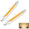 Homesally Lampadine LED 118mm Lampadina LED Dimmerabile, LED R7S 118mm 30W Equivalente a Una Lampadina Alogena da 118mm 300W, Senza Sfarfallio, 3000LM, CA 220-240V,Warm White 2pcs,78mm 20W
