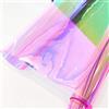 Generic Tessuto in PVC trasparente rosa iridescente, olografico, 30 x 135 cm, laser arcobaleno, per fai da te, patchwork, borse, fiocchi, creazione di gioielli
